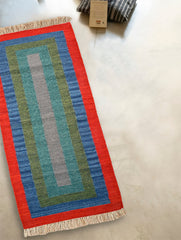 Handwoven Kilim Rug - Colour Block (Length 6ft x Width 2ft)