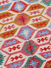 Handwoven Kilim Rug - Tribal Mosaic (Length 6ft x Width 4ft)