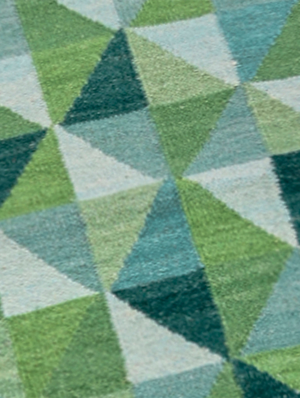 Handwoven Kilim Rug - Green Gradience