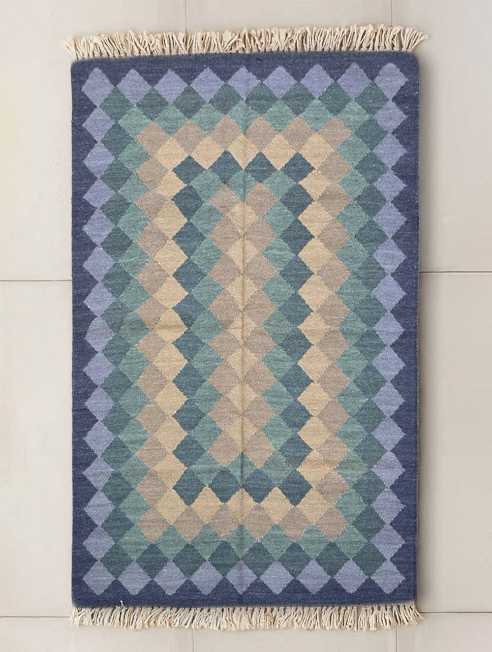 Handwoven Kilim Rug - Ocean Prism