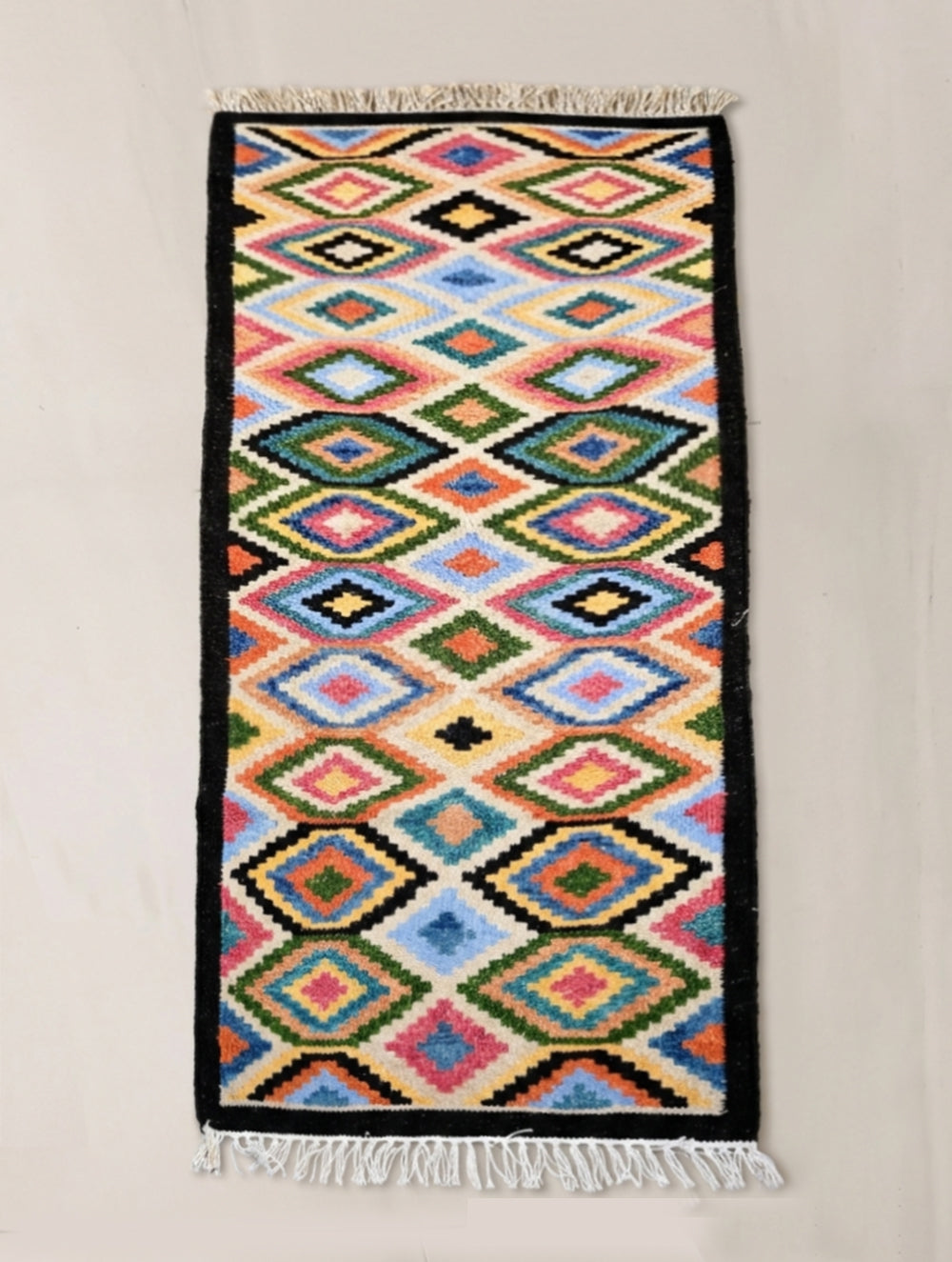 Handwoven Kilim Rug - Diamond Mosaic (Length 6ft x Width 2ft)