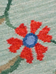 Handwoven Kilim Rug - Turquoise Garden