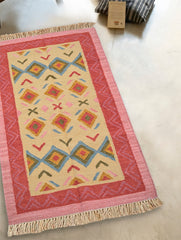Handwoven Kilim Rug - Rose Meadow