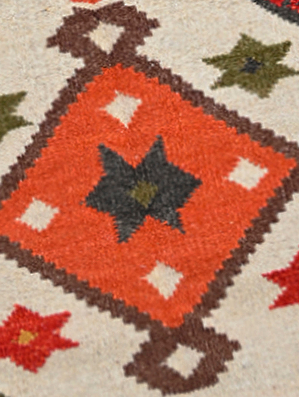 Handwoven Kilim Rug - Ivory Folk