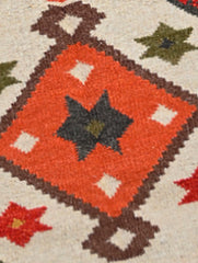 Handwoven Kilim Rug - Ivory Folk