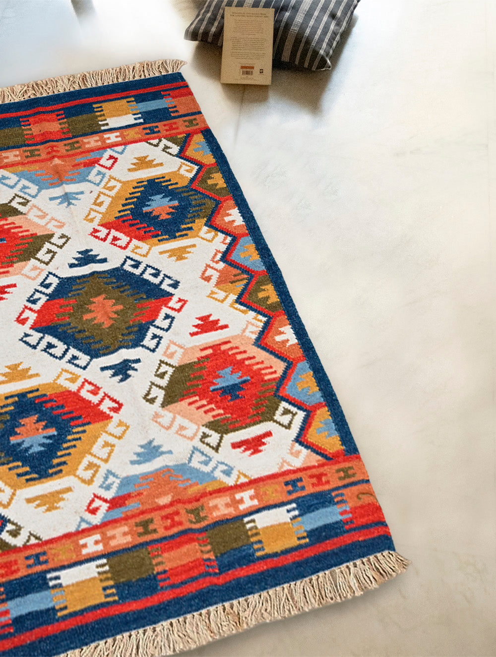 Handwoven Kilim Rug - Layered Diamonds