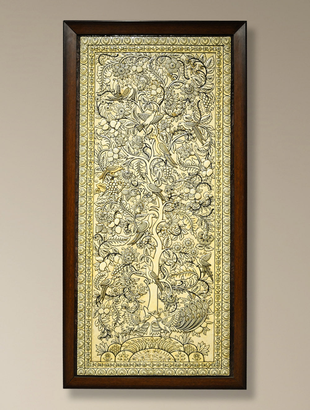 Hand-rendered Stone Dust Painting - Rang Mahal