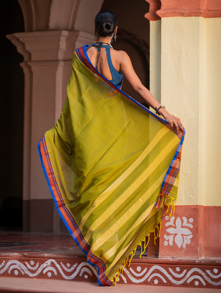 Deccan Elegance. Maharashtrian Ilkal Saree - Hirva T?r?