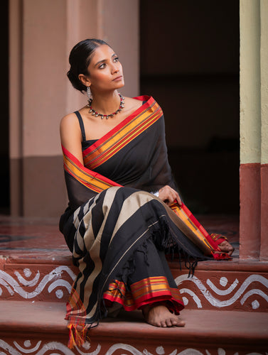 Deccan Elegance. Maharashtrian Ilkal Saree - Nishagati