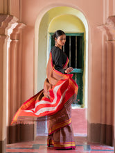 Load image into Gallery viewer, Deccan Elegance. Maharashtrian Small Checks Lugadi Saree - Ra?gamaati