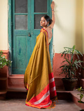 Load image into Gallery viewer, Deccan Elegance. Maharashtrian Small Checks Lugadi Saree - Suvarna