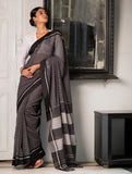 Ethnic Elegance. Handwoven Pateda Aanchu Saree - Karungani
