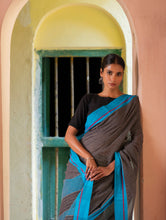 Load image into Gallery viewer, Ethnic Elegance. Handwoven Pateda Aanchu Saree - Kurunji