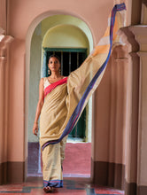 Load image into Gallery viewer, Ethnic Elegance. Handwoven Pateda Aanchu Saree - ThenMazhai