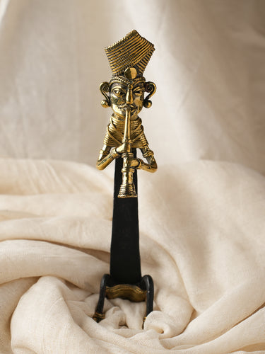 Exclusive Bastar & Dhokra Art Curio - The Musician