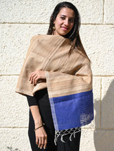 Load image into Gallery viewer, Exclusive Bhagalpur Tussar Silk Stole - Beach and Sand