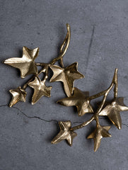 Exclusive Brass Bowl Curios / Paper Weights - Ivy Branch (Set of 2)