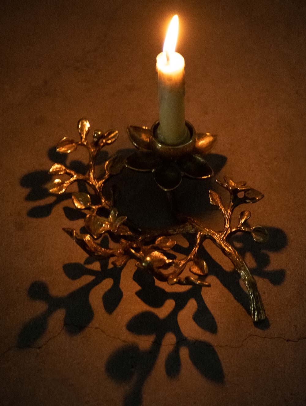 Exclusive Brass Candle Stand - Creeper