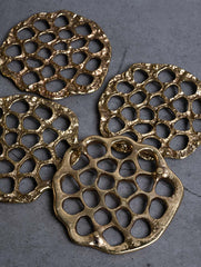 Exclusive Brass Coasters - Pods (Set of 4 )