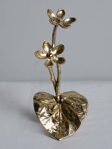 Exclusive Brass Curio - Flowers & Leaves
