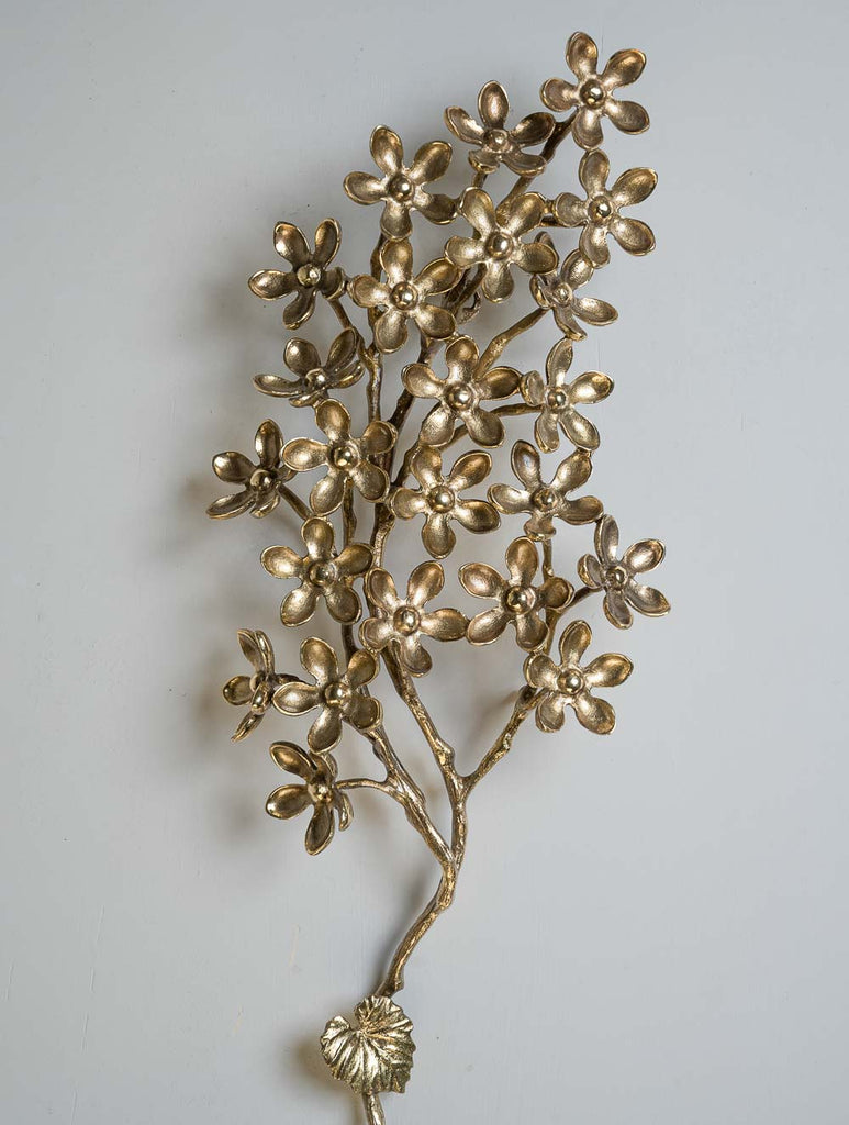 Exclusive Brass Curio - Pagoda Wall Flowers (Large) 