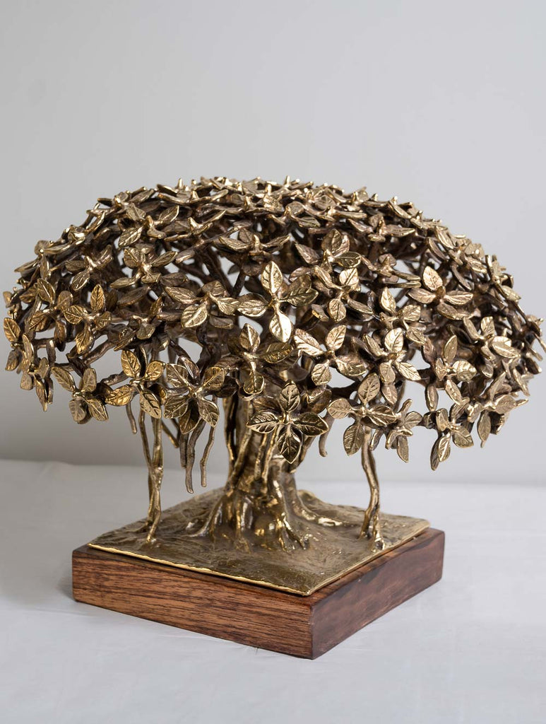 Exclusive Brass Curio - The Banyan Tree (Large)