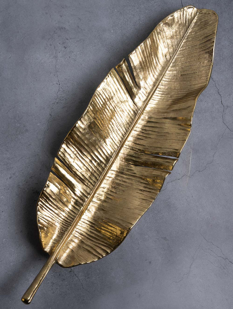 Exclusive Brass Curio /Platter - The Banana Leaf