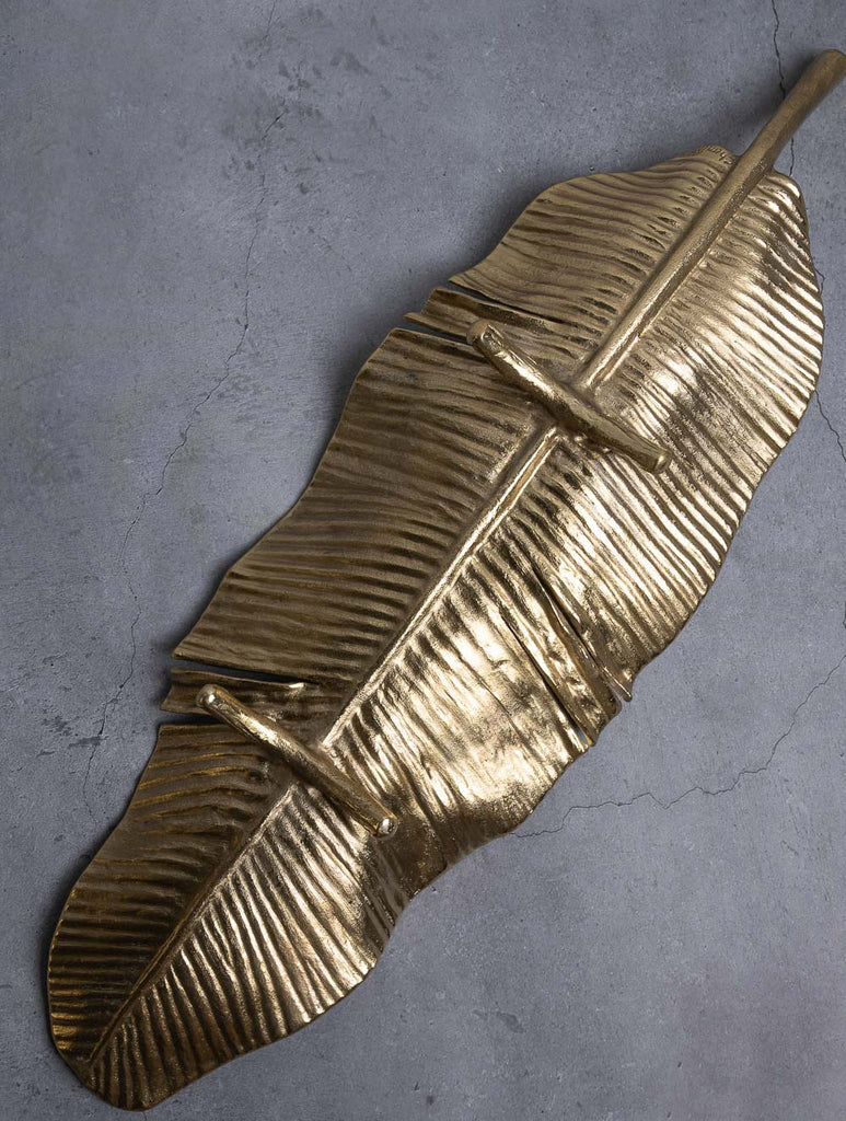 Exclusive Brass Curio /Platter - The Banana Leaf