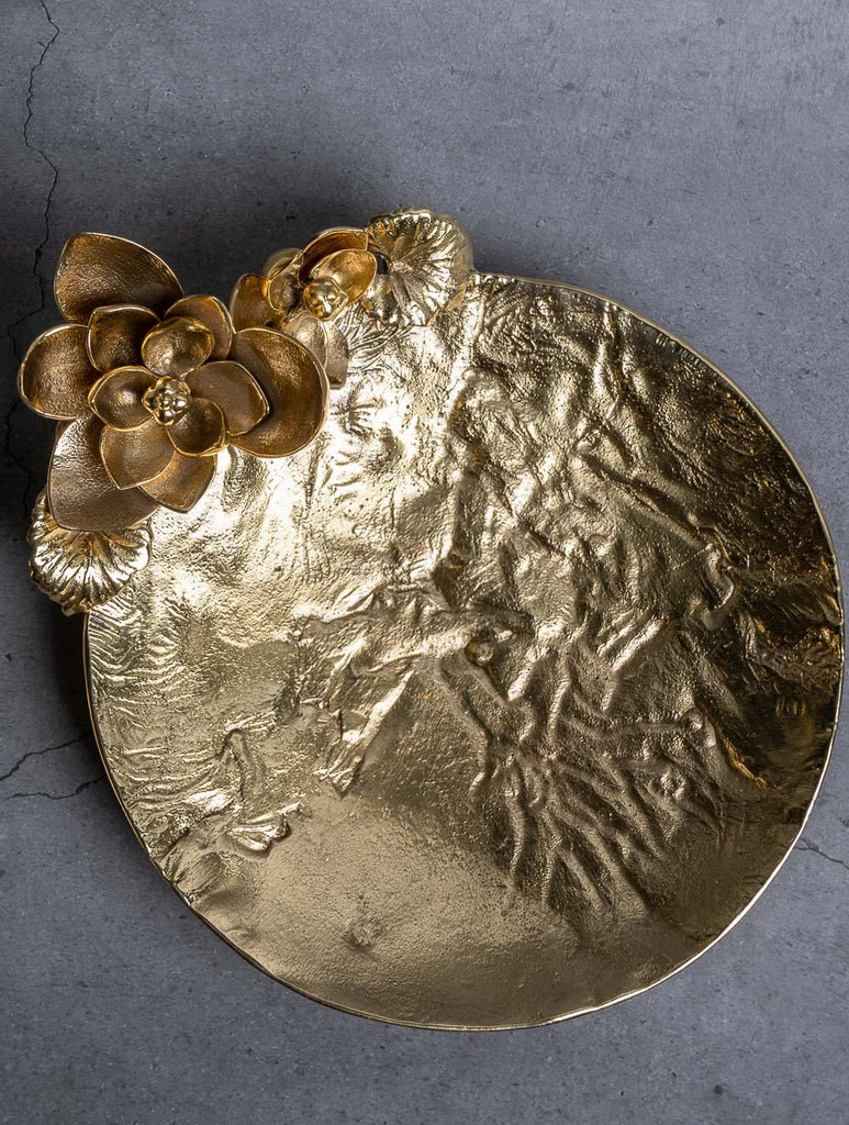 Exclusive Brass Curio / Plate - Flora