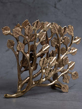 Load image into Gallery viewer, Exclusive Brass Napkin Holder - Leaves