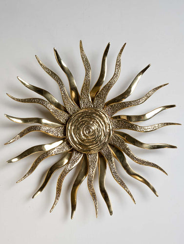 Exclusive Brass Wall Accent - Glory Of The Sun (Large)