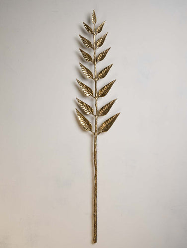Exclusive Brass Wall Accent - Leaves & Branch (Large)
