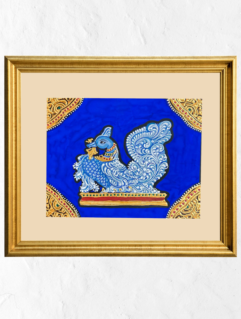 Load image into Gallery viewer, Exclusive Ganjifa Art Framed Painting - Annapakshi