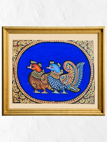 Exclusive Ganjifa Art Framed Painting - Annapakshi