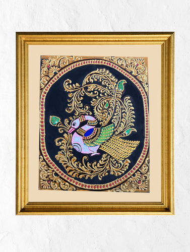 Exclusive Ganjifa Art Framed Painting - Annapakshi