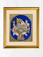 Load image into Gallery viewer, Exclusive Ganjifa Art Framed Painting - Dancing Ganesha