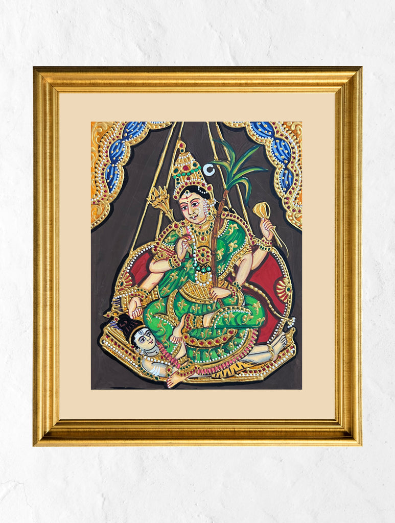 Exclusive Ganjifa Art Framed Painting - Durga