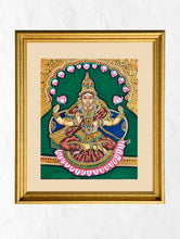 Load image into Gallery viewer, Exclusive Ganjifa Art Framed Painting - Goddess Lakshmi