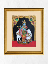 Load image into Gallery viewer, Exclusive Ganjifa Art Framed Painting - Krishna 