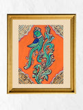 Exclusive Ganjifa Art Framed Painting - Parrot