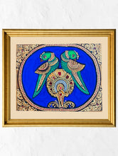 Load image into Gallery viewer, Exclusive Ganjifa Art Framed Painting - Parrots