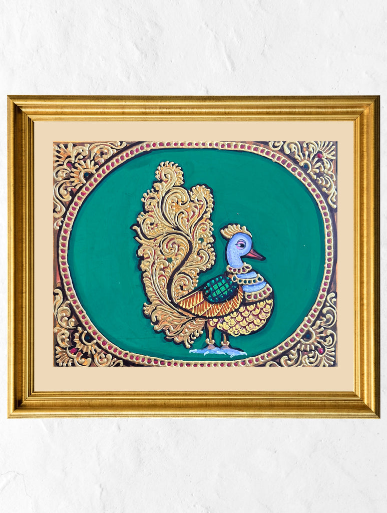 Exclusive Ganjifa Art Framed Painting - The Annapakshi