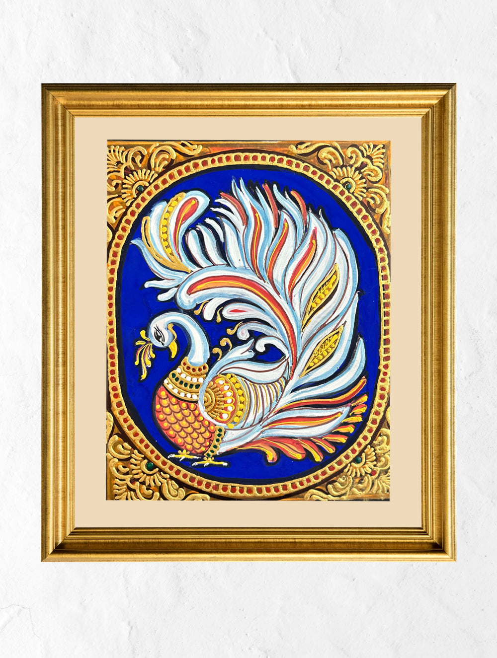 Load image into Gallery viewer, Exclusive Ganjifa Art Framed Painting - The Annapakshi