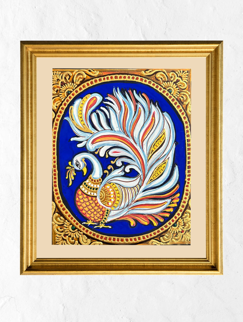 Exclusive Ganjifa Art Framed Painting - The Annapakshi