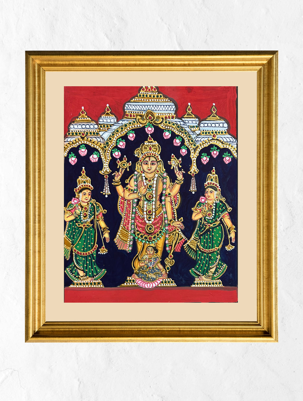 Load image into Gallery viewer, Exclusive Ganjifa Art Framed Painting - The Lord
