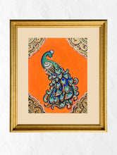 Load image into Gallery viewer, Exclusive Ganjifa Art Framed Painting - The Peacocks