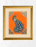 Exclusive Ganjifa Art Framed Painting - The Peacocks