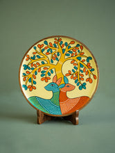 Load image into Gallery viewer, Exclusive Gond Art Wooden Wall Plate / Table Curio - The Cream Deer 