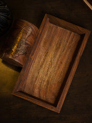 Exclusive Handcrafted Tarakashi Wooden Desk Set - The Paisley (2 Pc Set)