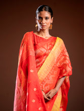 Load image into Gallery viewer, Exclusive Handwoven Bengal Linen Jamdani Saree - Sondhya Tara